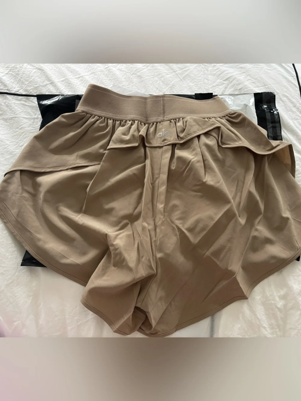 ALO Yoga Match Point Shorts in Taupe